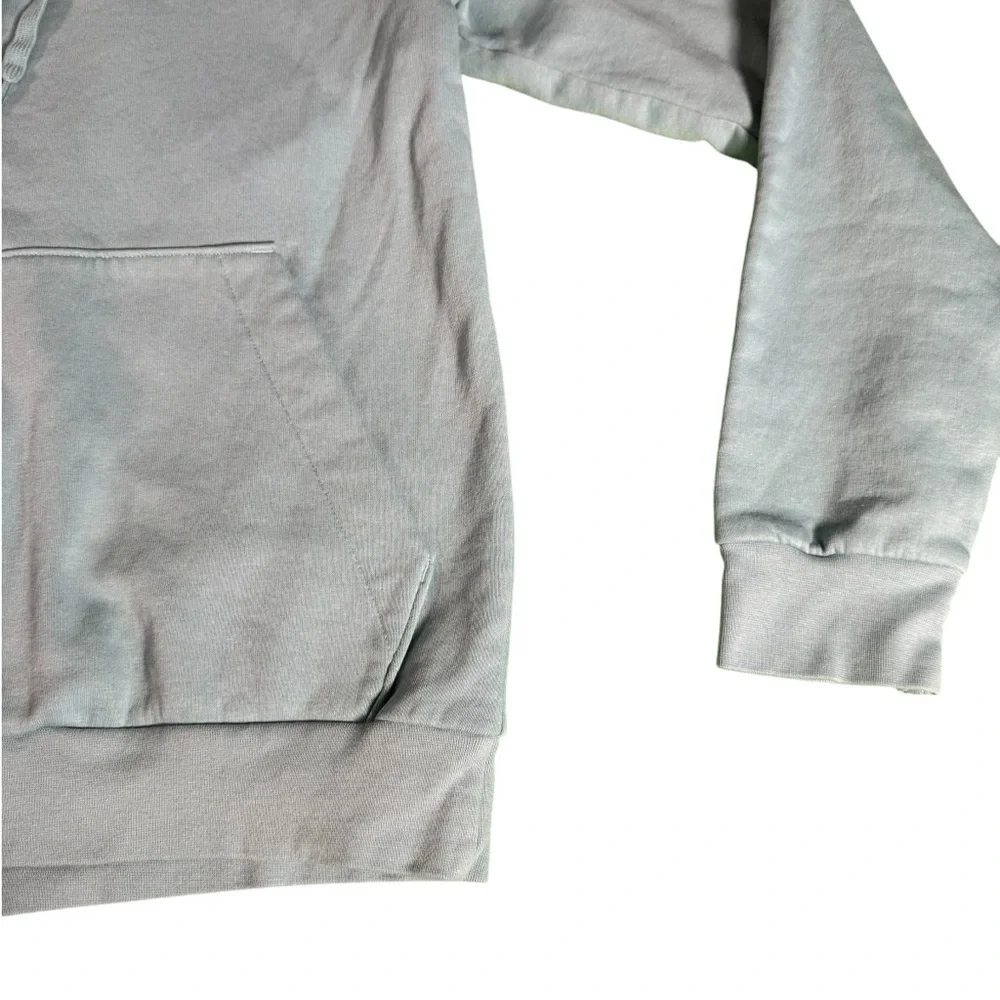 Adidas Essentials Hoodie Sweatshirt Solid Blue Men's Adult Size Small
